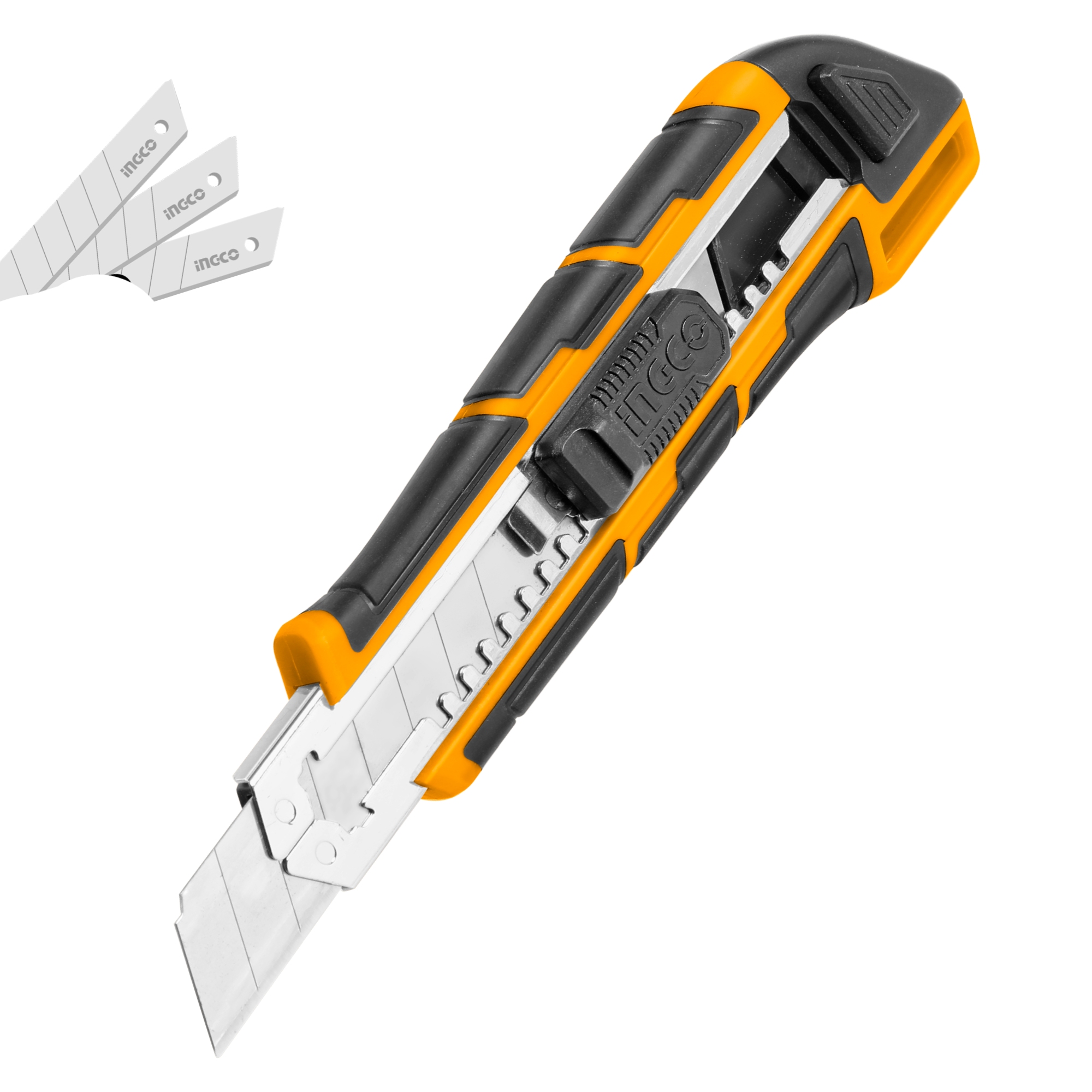 284714 INGCO - Navaja (cutter) con alma de metal 18 mm x 7