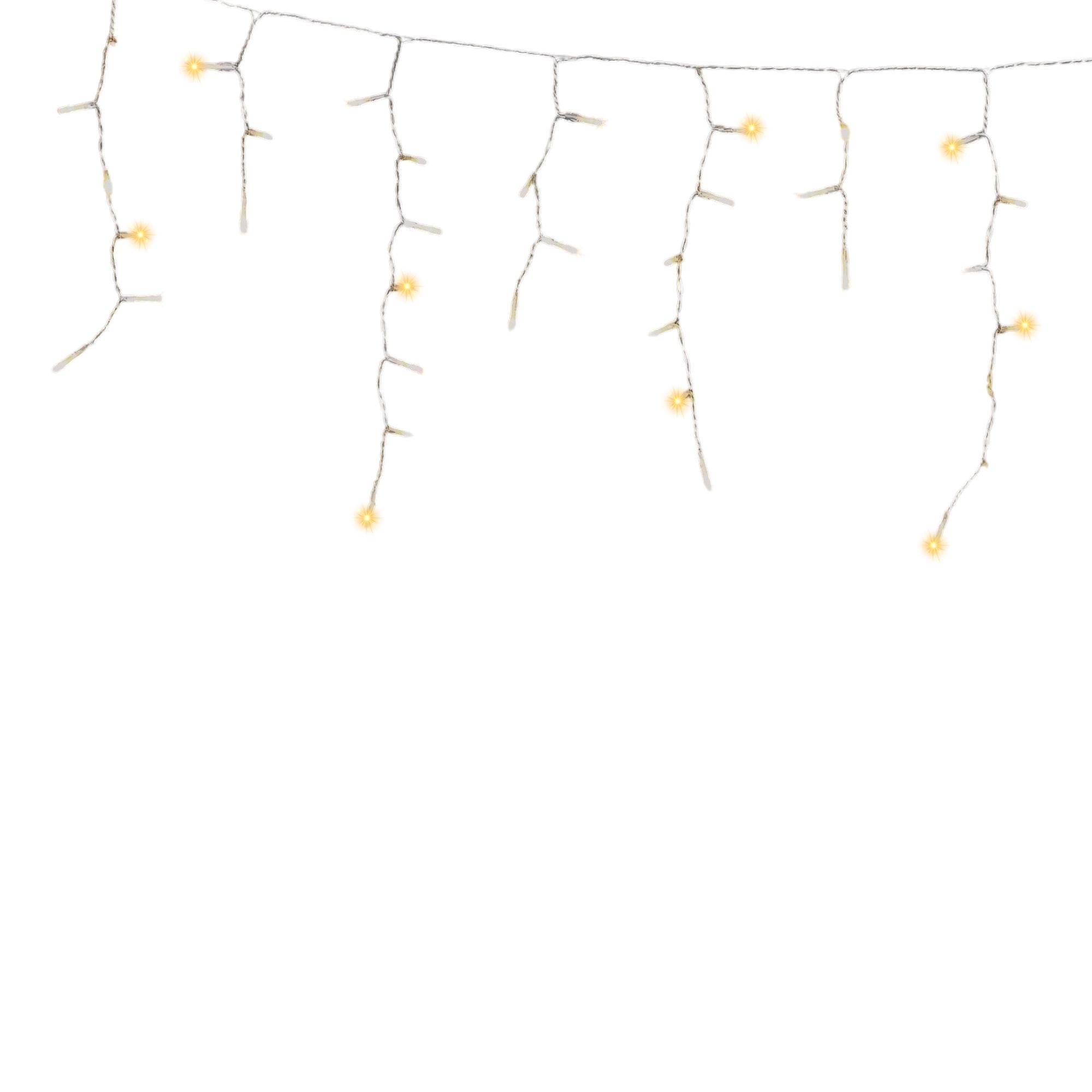 284900 VIANTI - Serie navideña 300 LED calido cable transparente cascada 6 mt 8 funciones Vianti