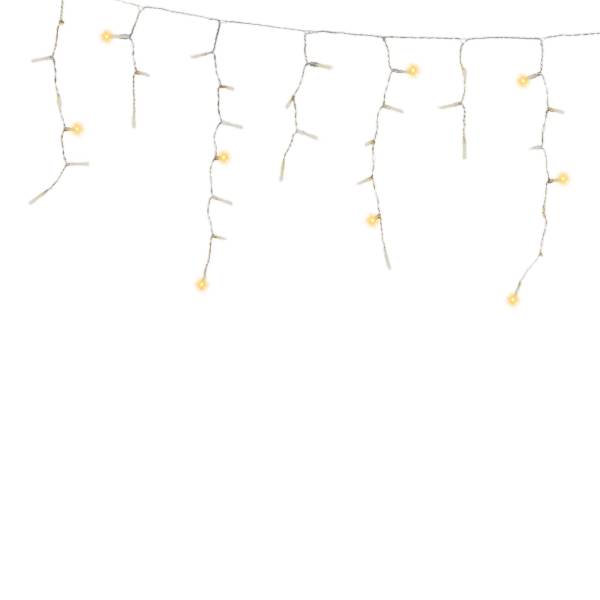 284900 VIANTI - Serie navideña 300 LED calido cable transparente cascada 6 mt 8 funciones Vianti
