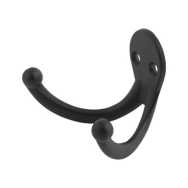 285092 HANDY HOME - Gancho perchero doble negro Handy Home