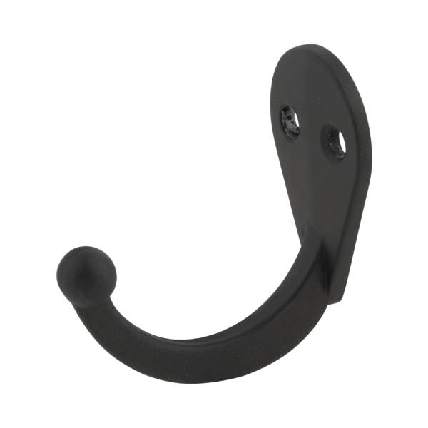 285095 HANDY HOME - Gancho perchero sencillo negro Handy Home