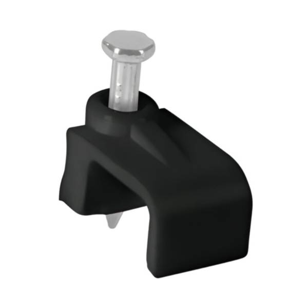 285551 VIANTI - Grapa para cable plana 6x9.5mm negra con 20pz Vianti