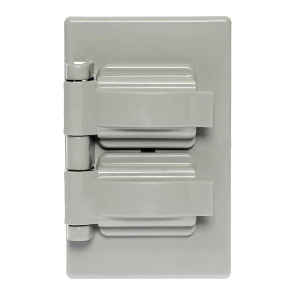 285624 IGOTO - Placa para contacto duplex intemperie gris Americano Igoto