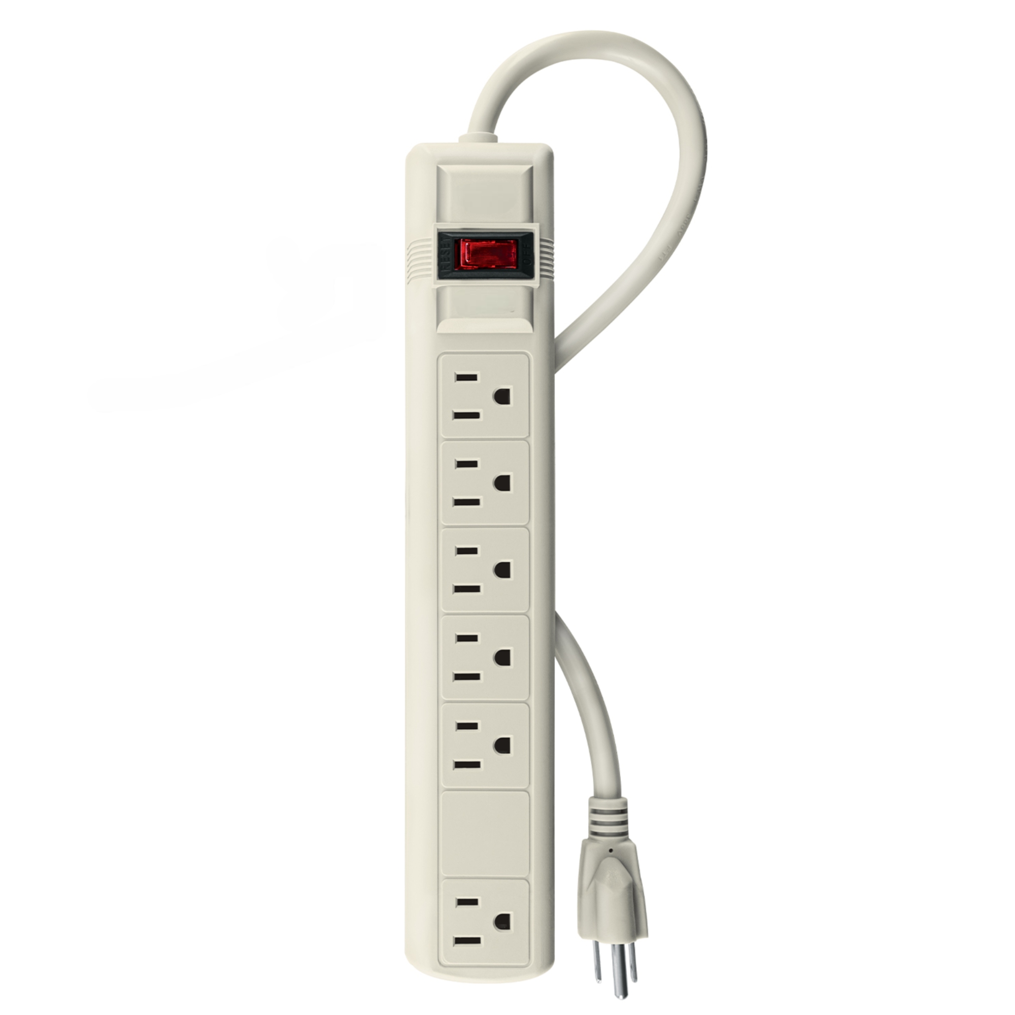 285938 VIANTI - Multicontacto con cable 75cm 06 contactos con indicador supresor 270j Vianti
