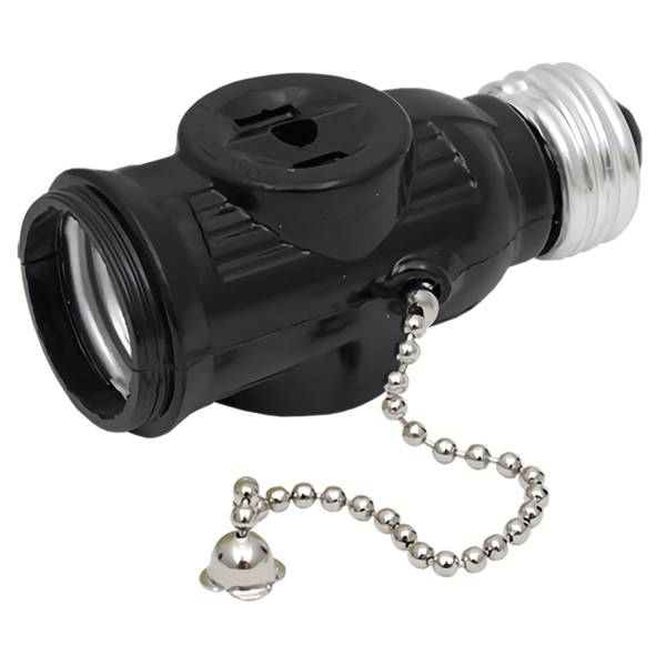 285941 VIANTI - Portalampara ladron con cadena negro POLCN Vianti