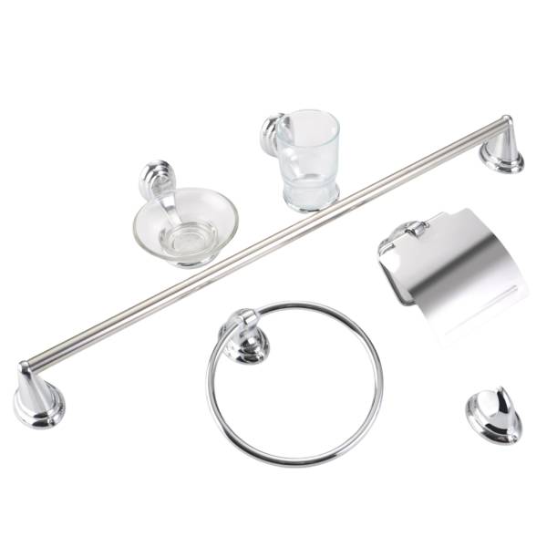 285945 VIANTI - Juego accesorios para baño con 6pz cromado Vianti
