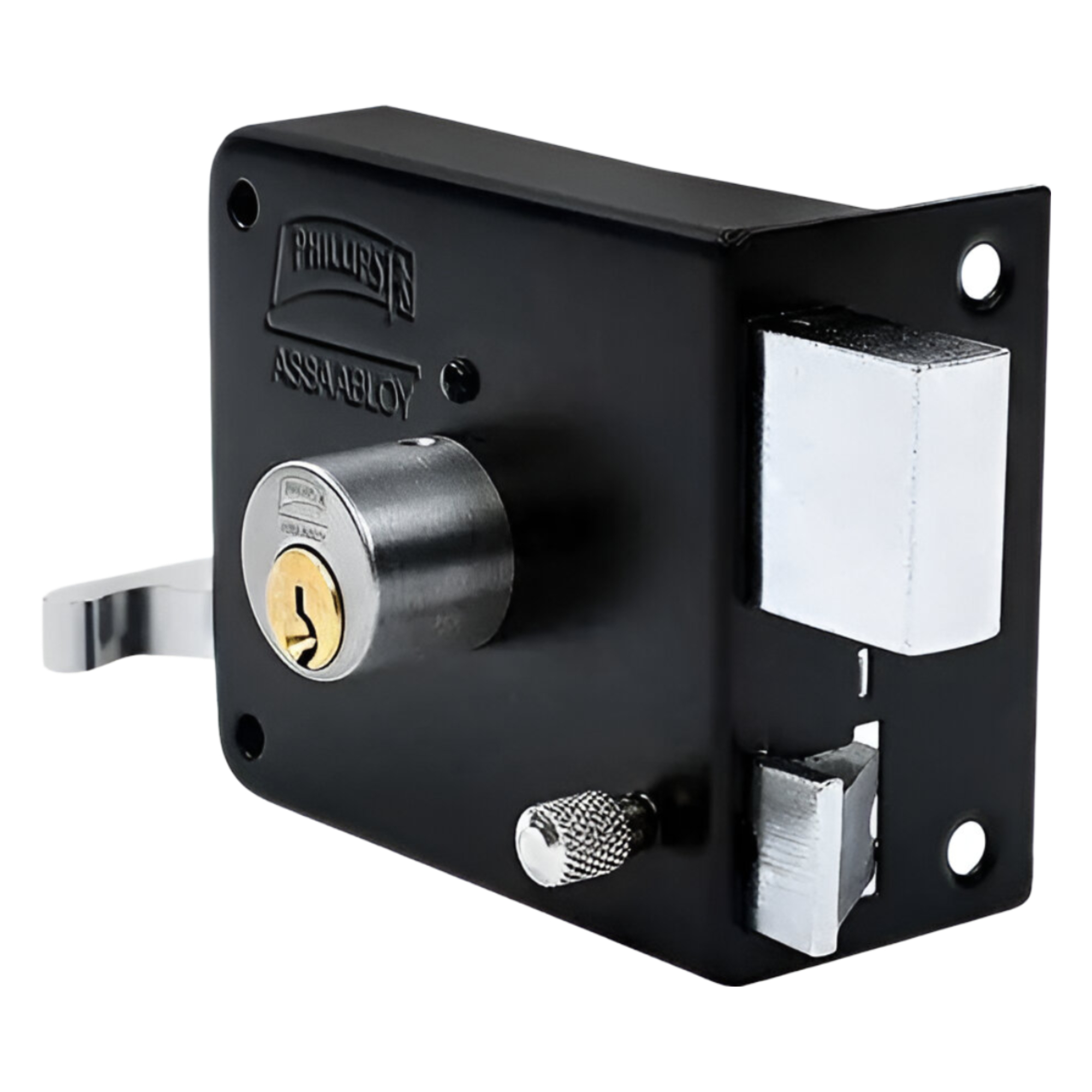 286118 PHILLIPS - Cerradura sobreponer derecha negra montafacil 175MFND Phillips
