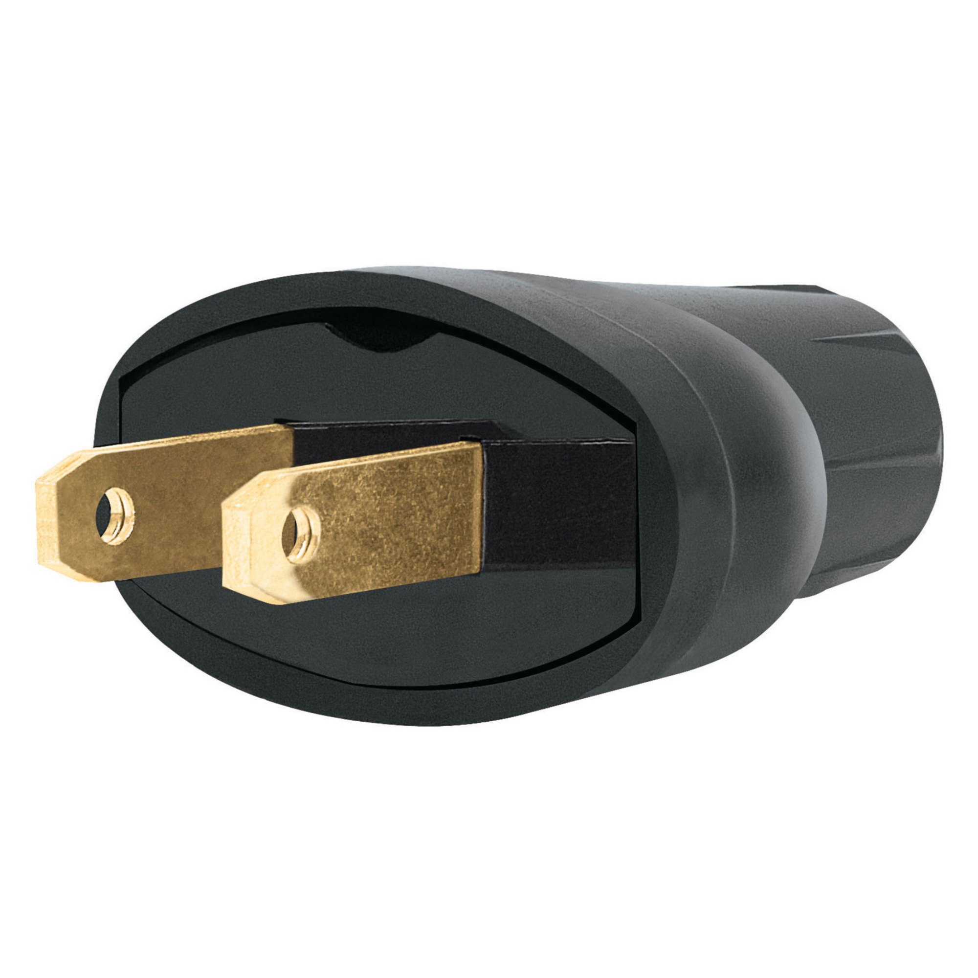286162 VIANTI - Clavija ovalada PVC negro Vianti