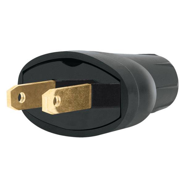 286162 VIANTI - Clavija ovalada PVC negro Vianti