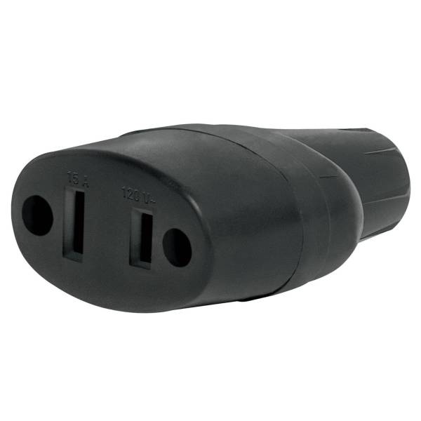 286167 VIANTI - Contacto ovalado PVC negro Vianti