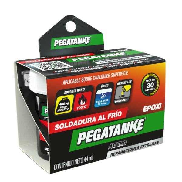286390 PEGATANKE - Pegamento epox al frio 44ml acero Pegatanke