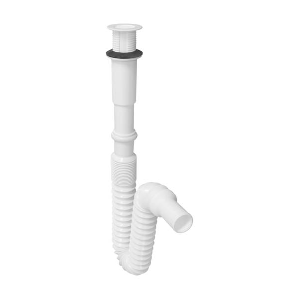 286437 FLEXIMATIC - Trampa para lavabo flexible PVC con rejilla tipo P Fleximatic