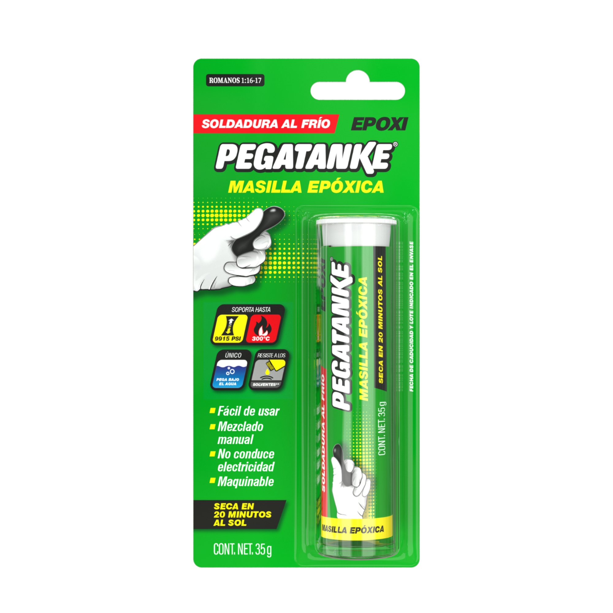 286820 PEGATANKE - Plastilina 35gr negro Pegatanke