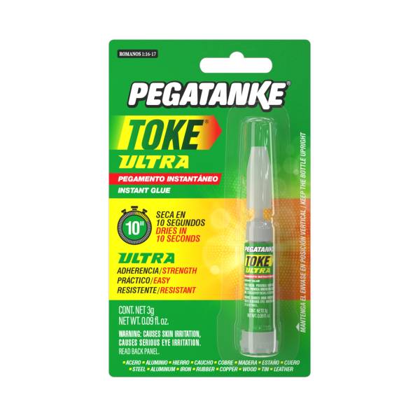 286821 PEGATANKE - Pegamento instantaneo 03.0gr liquido Toke Ultra Pegatanke