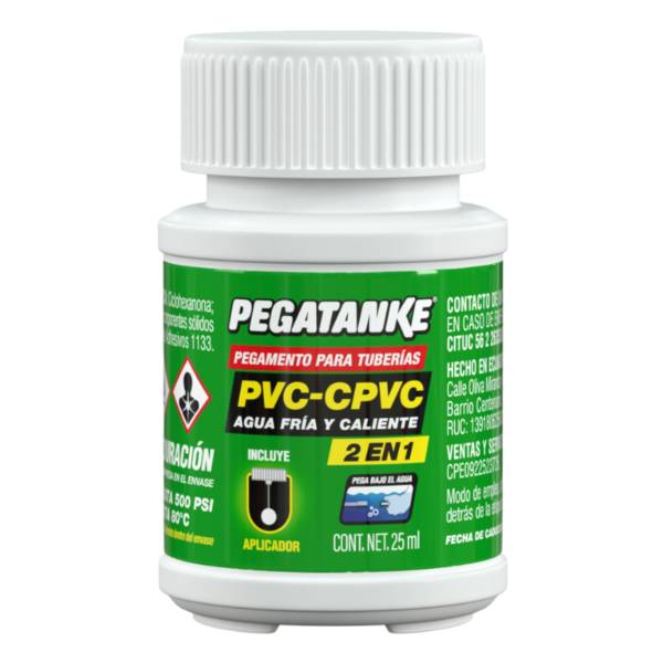 286823 PEGATANKE - Pegamento para PVC y CPVC 25ml Pegatanke