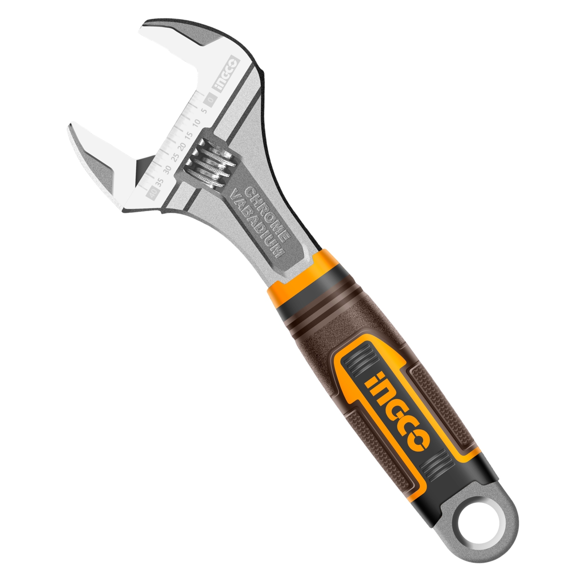 286859 INGCO - Llave ajustable [perico] 06 crom mango con grip CrV Ingco