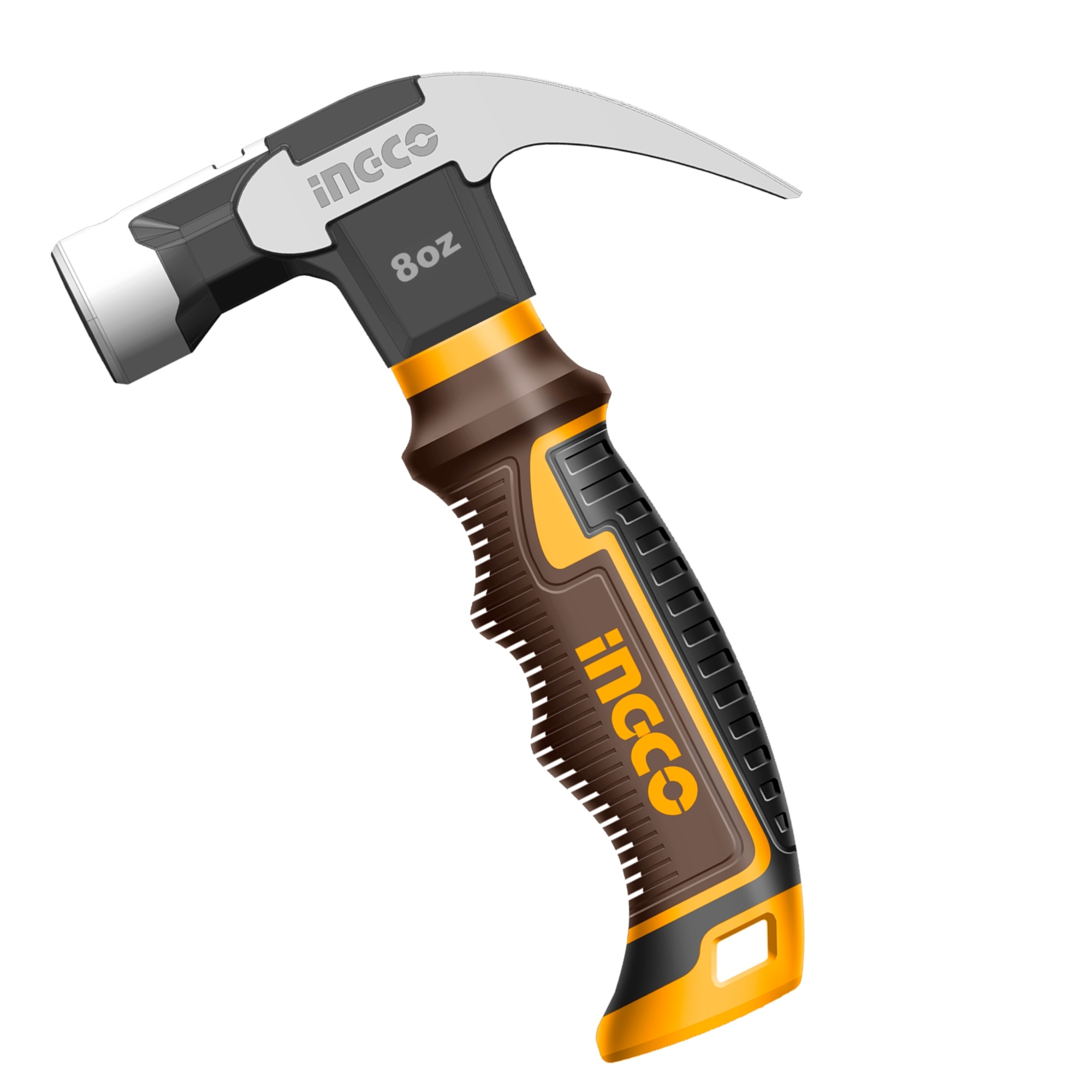 286866 INGCO - Martillo mini uña curva 08oz mango fibra vidrio Ingco