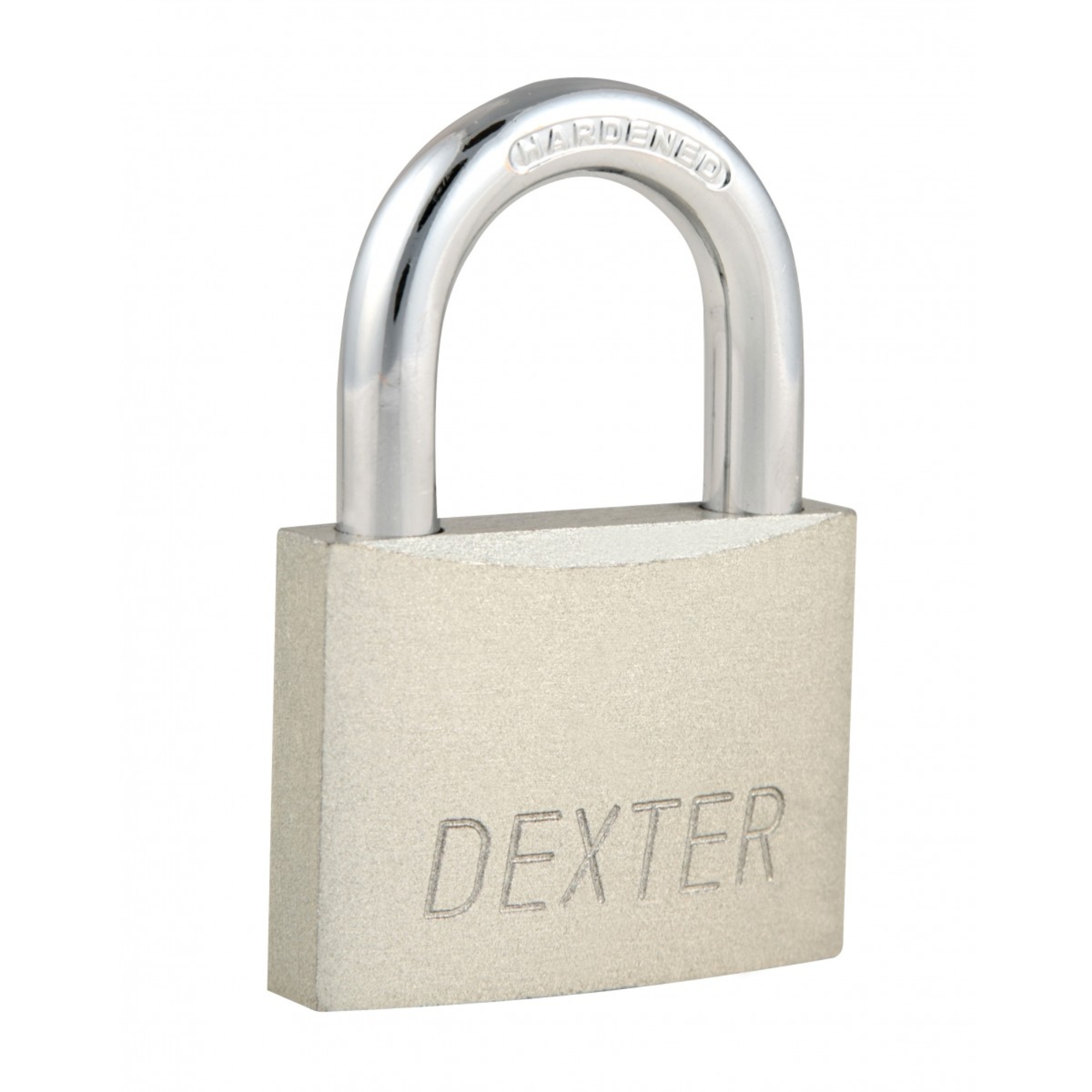 287099 DEXTER - Candado metalico 30mm llave tradicional gancho corto pulido blister Dexter