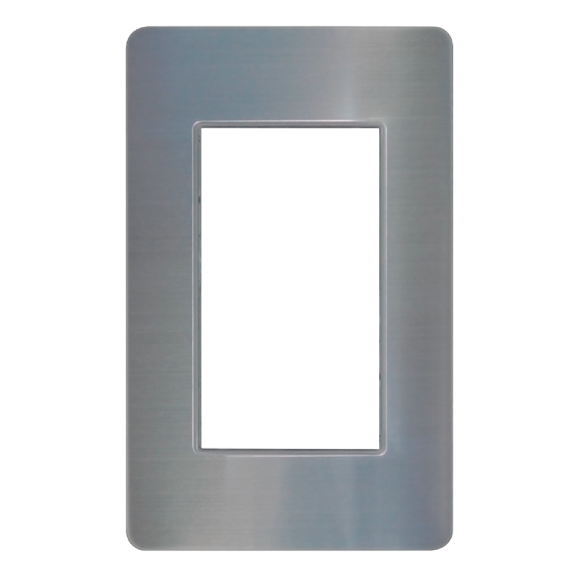 287128 MONTANA - Placa 1 ventana gris metal 72mm Krystal Montana