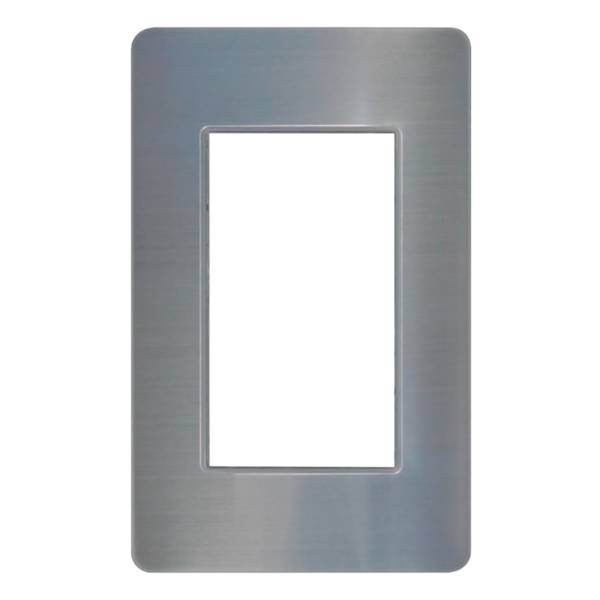287128 MONTANA - Placa 1 ventana gris metal 72mm Krystal Montana