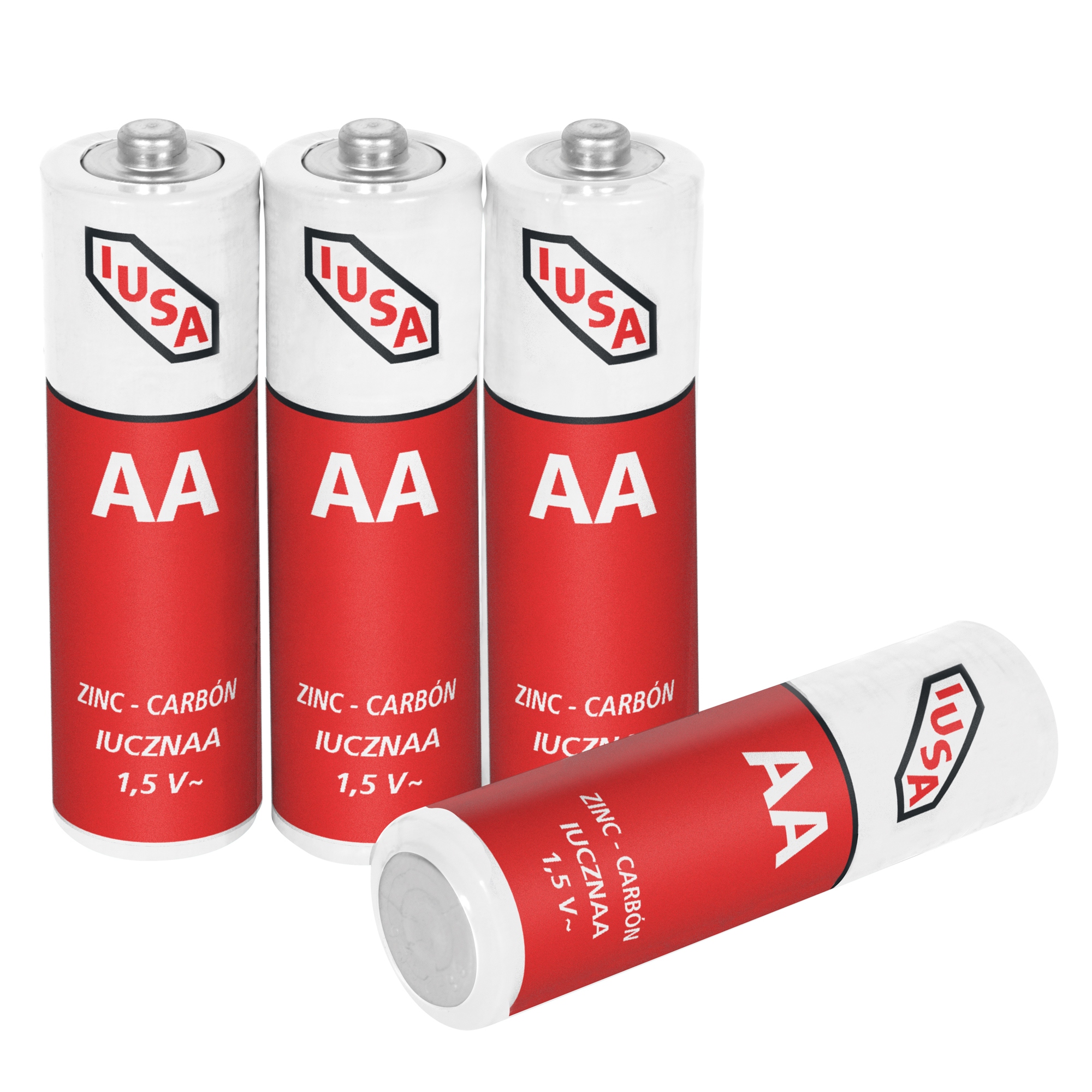 287195 IUSA - Pila zinc-carbon AA blister con 4 pz Iusa
