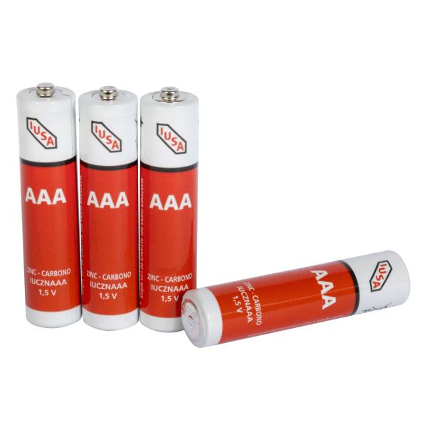 287196 IUSA - Pila zinc-carbon AAA blister con 4 pz Iusa
