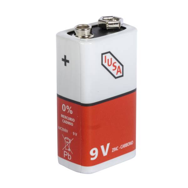287199 IUSA - Pila zinc-carbon 9v blister con 1 pz Iusa