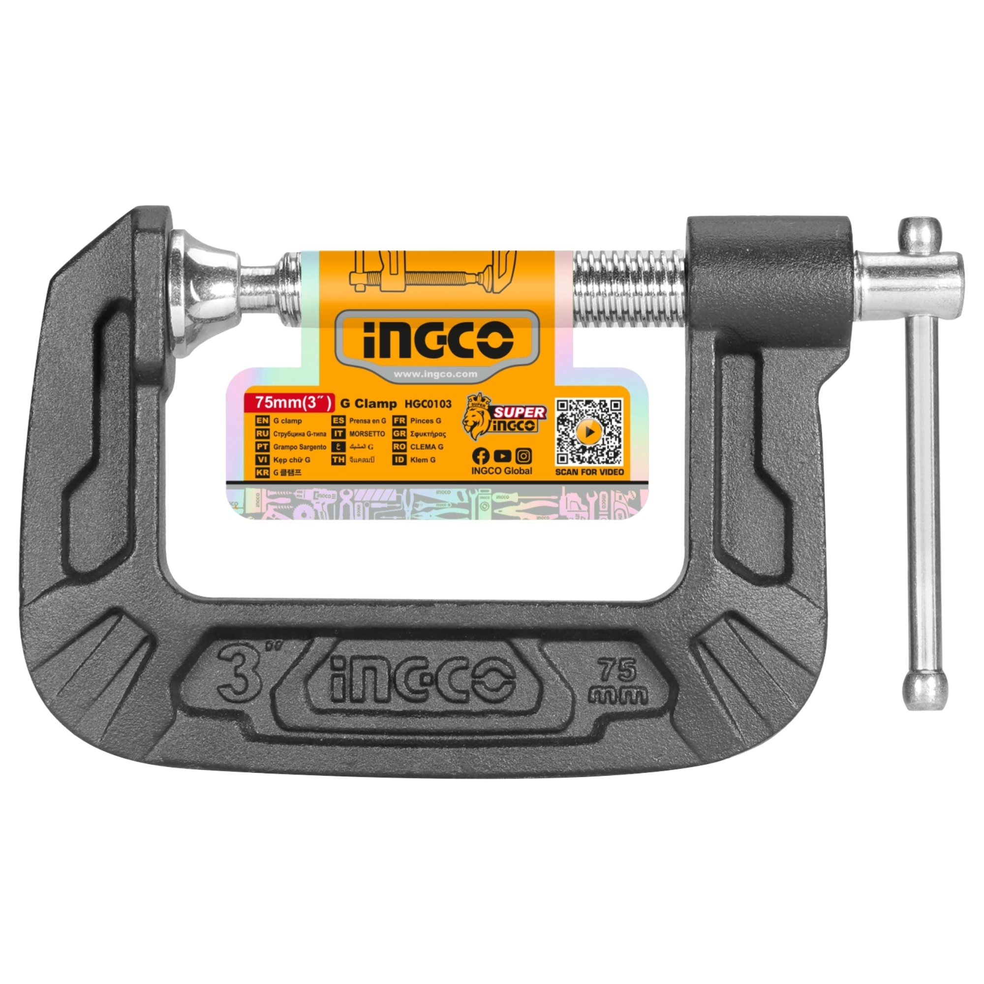 287592 INGCO - Prensa nodular para carpintero tipo C 3