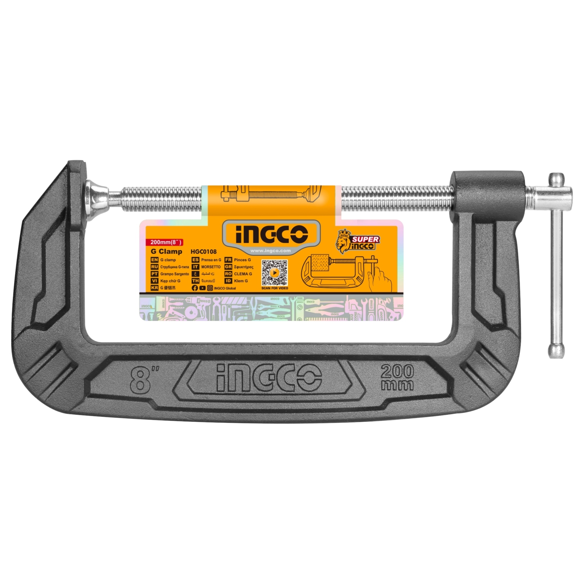 287593 INGCO - Prensa nodular para carpintero tipo C 8