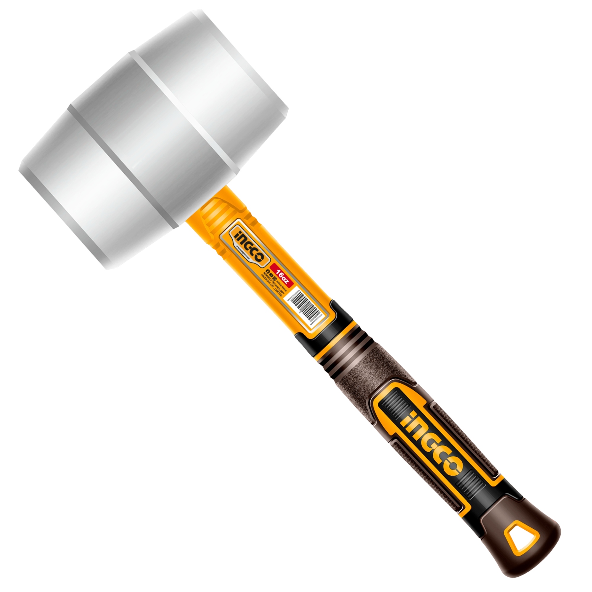 287951 INGCO - Mazo hule blanco 16oz mango/fibra vidrio Ingco
