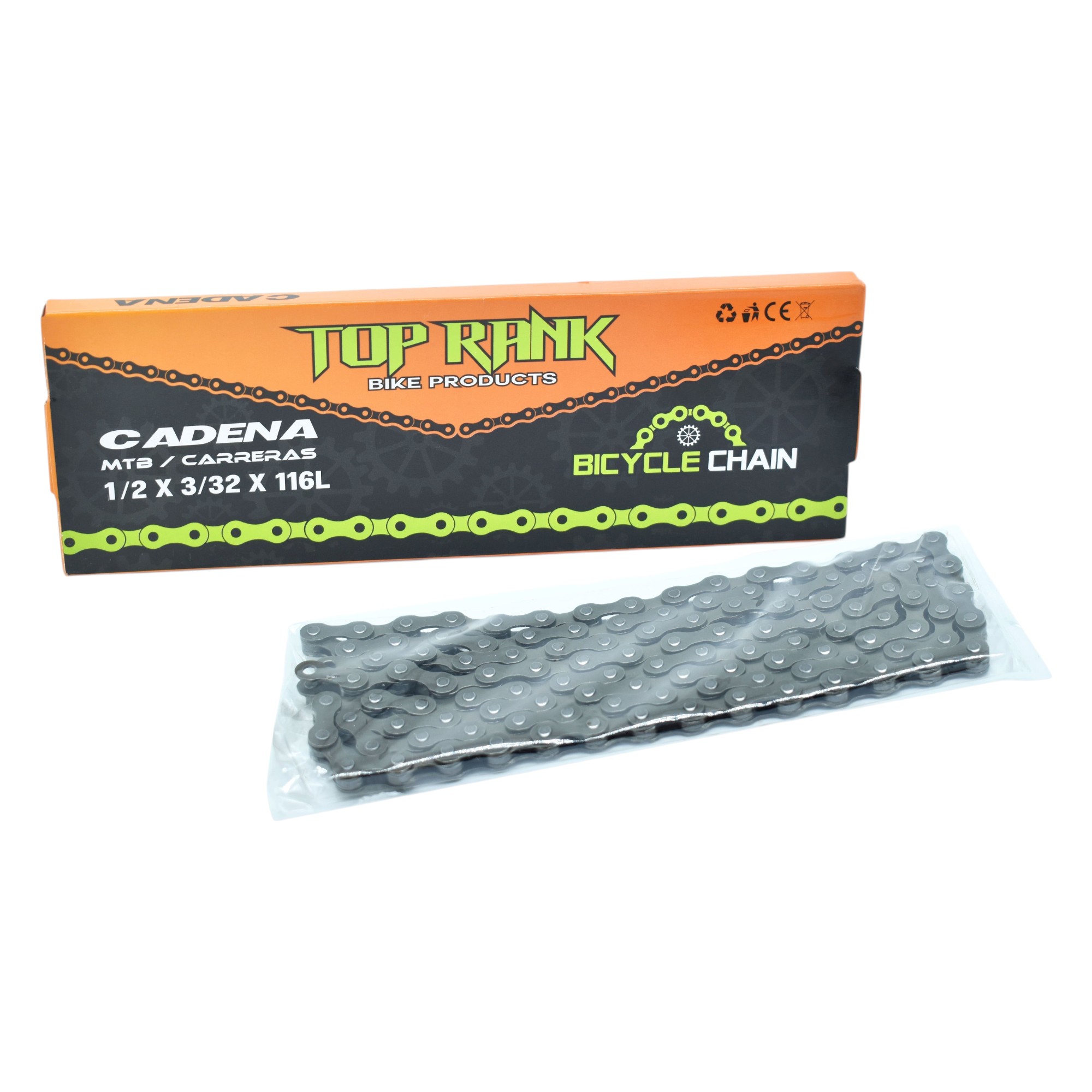 288083 NITRO - Cadena negra para bicicleta en bolsa Nitro
