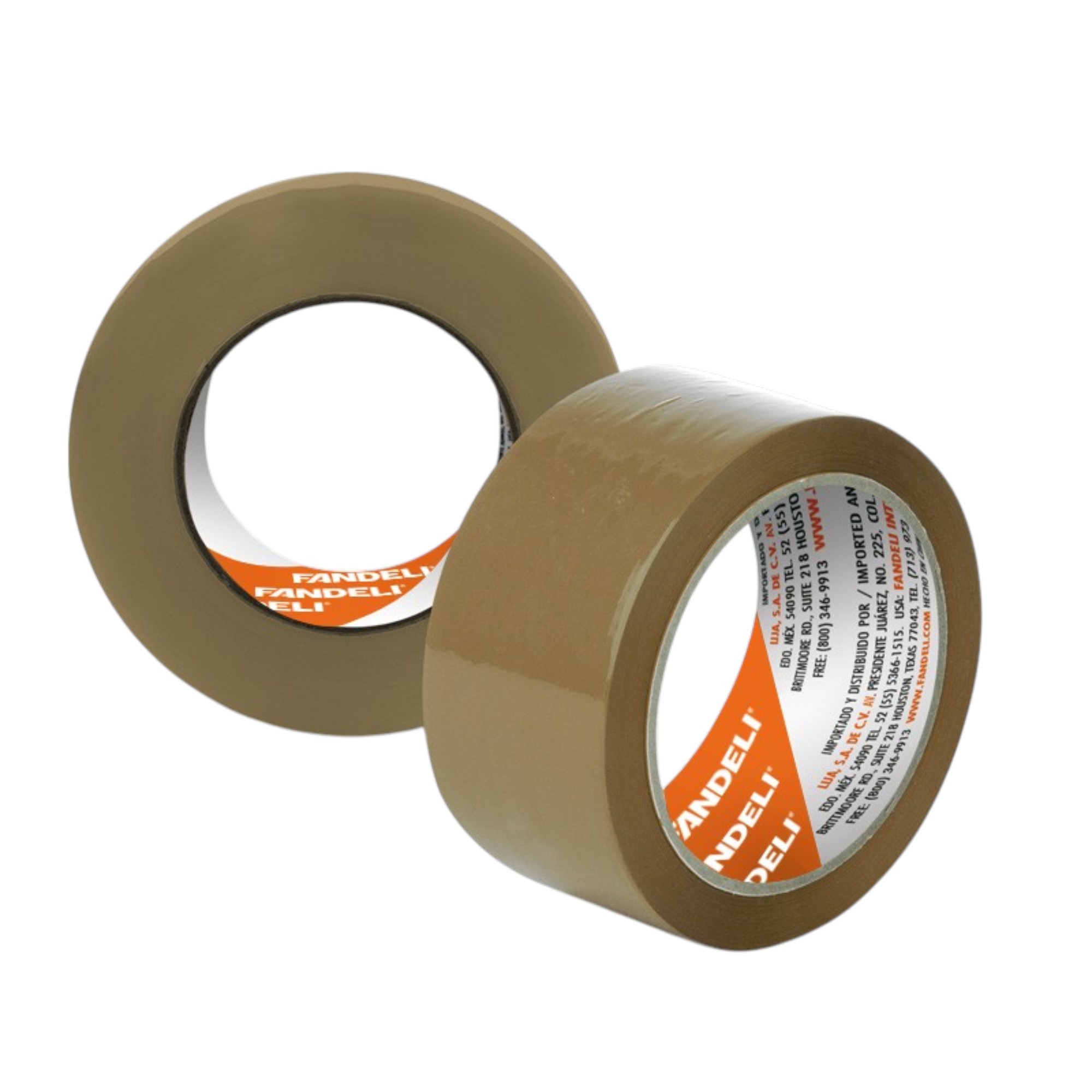 Cinta de empaque canela 48mm x 50m adhesivo hot melt Fandeli