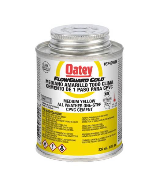 3589 OATEY - Pegamento para CPVC 237ml 1/4 flowguard Oatey