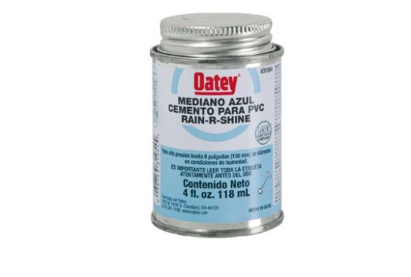 3592 OATEY - Pegamento para PVC 118ml 1/8 rain shine azul Oatey