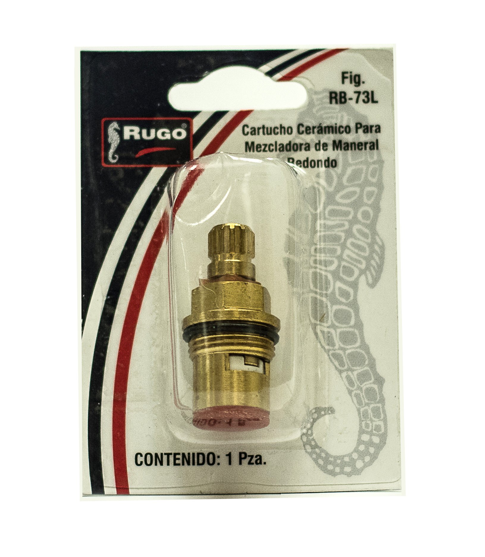 5512 RUGO - Cartucho ceramico laton agua fria caliente entrada standard 1/4 de vuelta blister RB73L