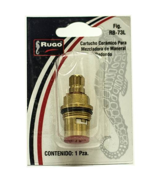 5512 RUGO - Cartucho ceramico laton agua fria caliente entrada standard 1/4 de vuelta blister RB73L