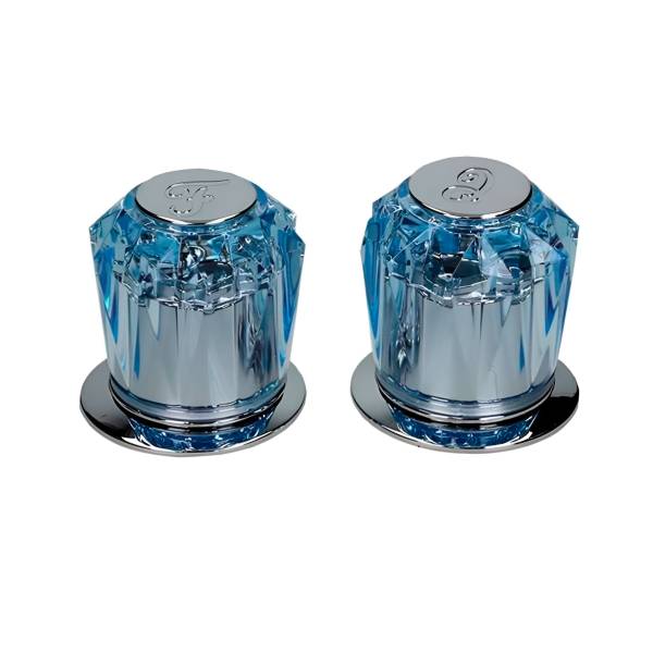 5586 DICA - Juego manerales grandes zamac acrilico azul RDG Dica