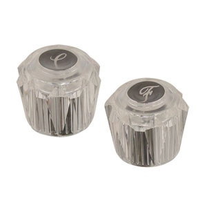 5588 RUGO - Juego manerales grandes acrilico cristal transparente RI32 Rugo