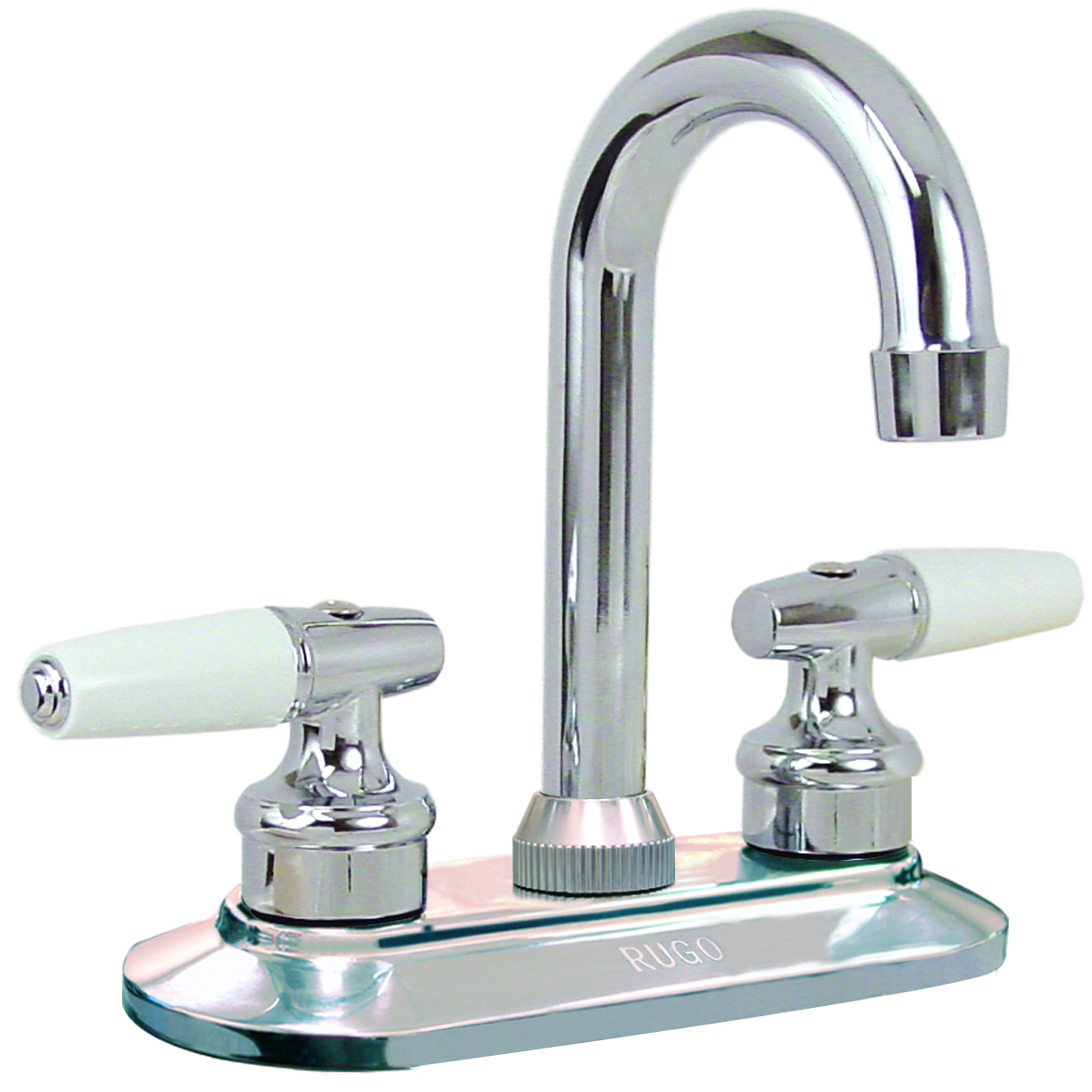 5647 RUGO - Mezcladora lavabo de bronce tipo bar maneral palanca 1/4 de vuelta cromada 24IP Rugo