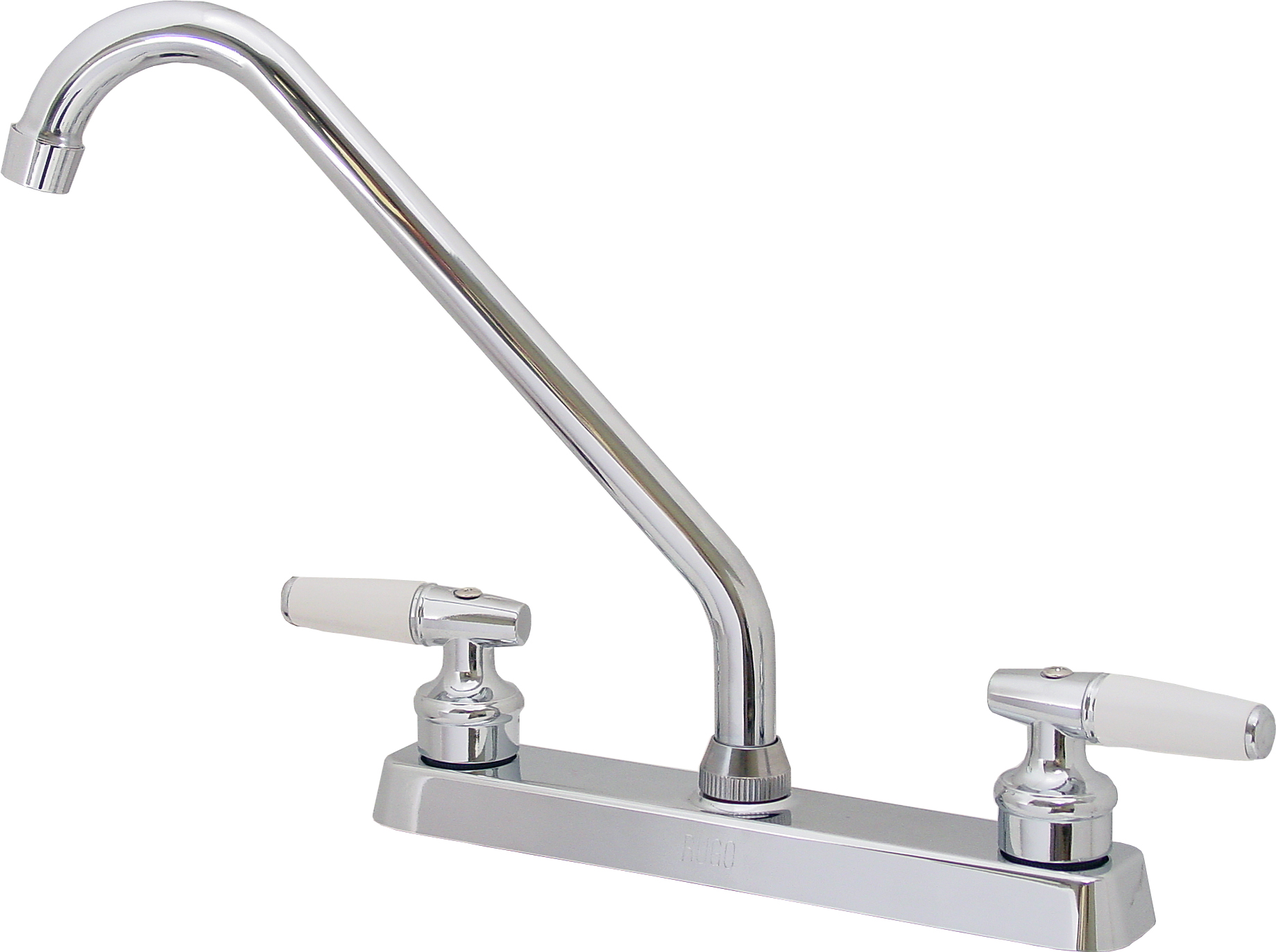 5661 RUGO - Mezcladora fregadero de bronce tipo standard maneral palanca 1/4 de vuelta cromada 8P Rugo