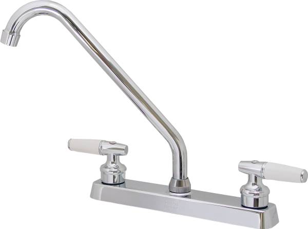 5661 RUGO - Mezcladora fregadero de bronce tipo standard maneral palanca 1/4 de vuelta cromada 8P Rugo