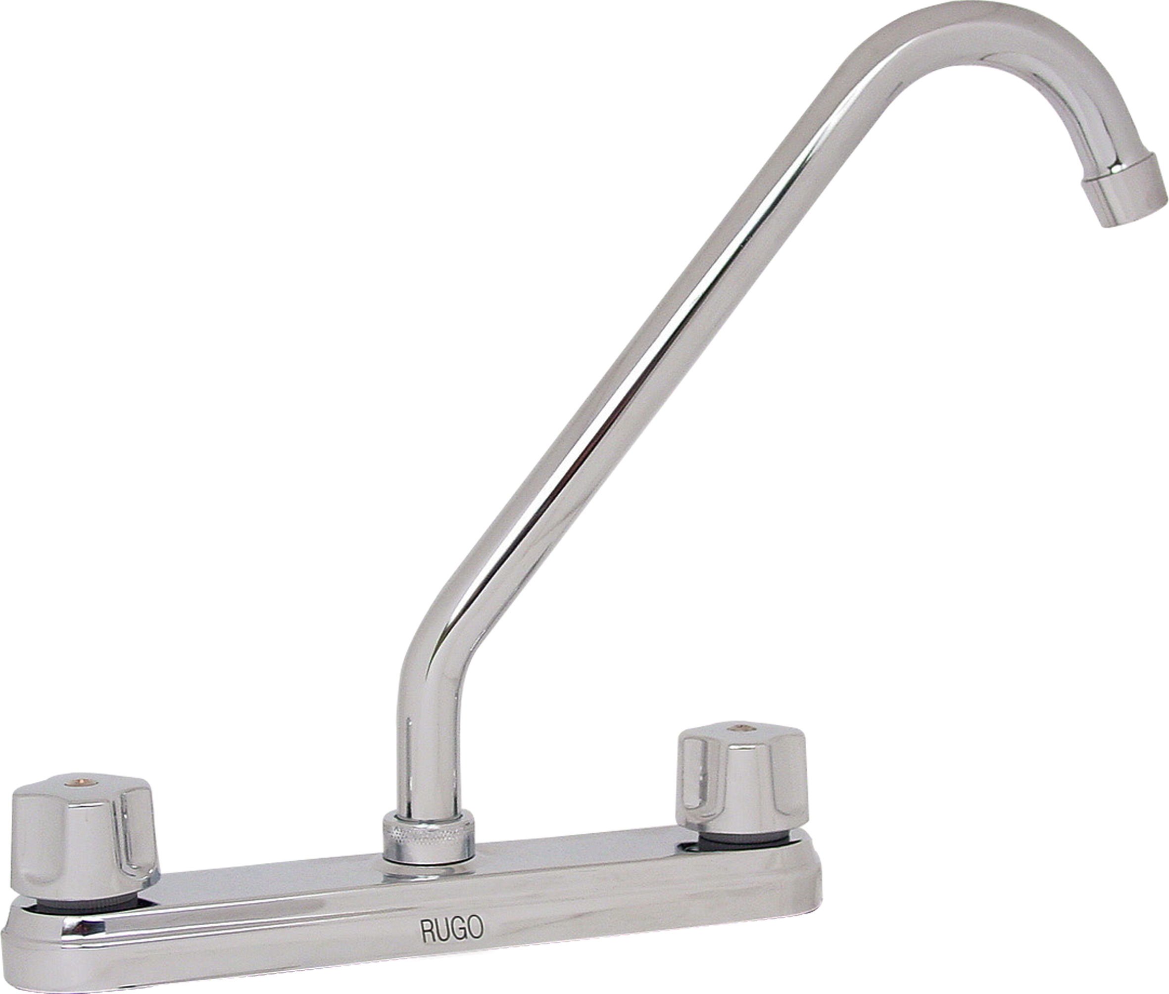 5668 RUGO - Mezcladora fregadero de bronce tipo standard maneral standard 1/4 de vuelta cromada 8I Rugo