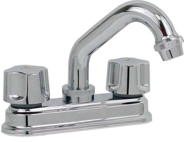 5689 RUGO - Mezcladora lavabo de bronce tipo standard maneral standard cromada 24CT Rugo