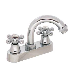 5718 RUGO - Mezcladora lavabo plastica tipo standard maneral standard 1/4 de vuelta cromada 21P Rugo