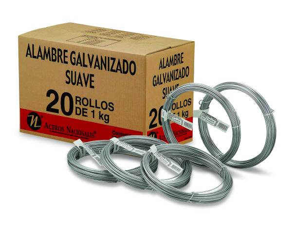 575 DE ACERO - Alambre galvanizado calibre 12.5 1.0 kg Ac Nacionales