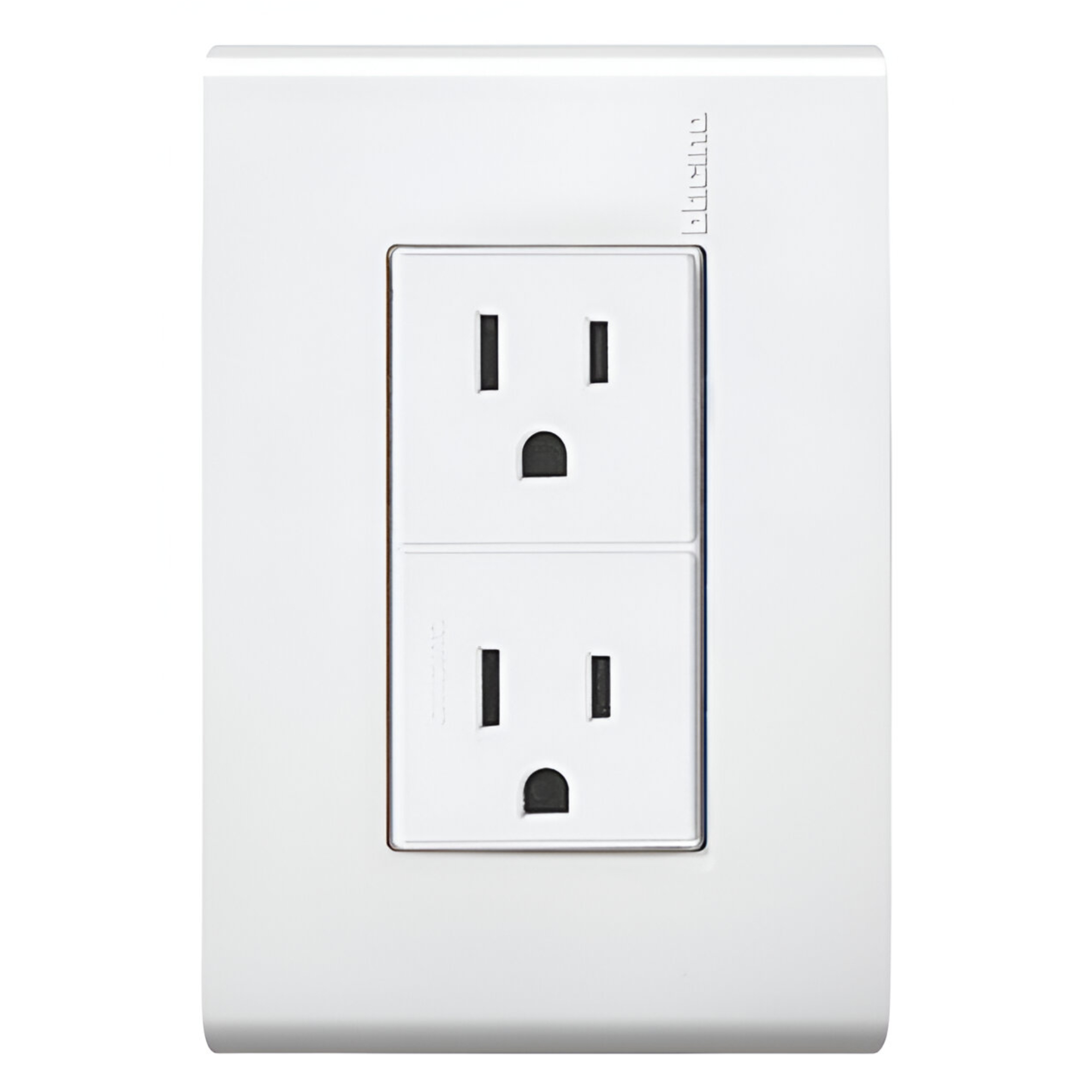 6323 MODUS - Placa con contacto duplex 2p+t blanco Modus Bticino