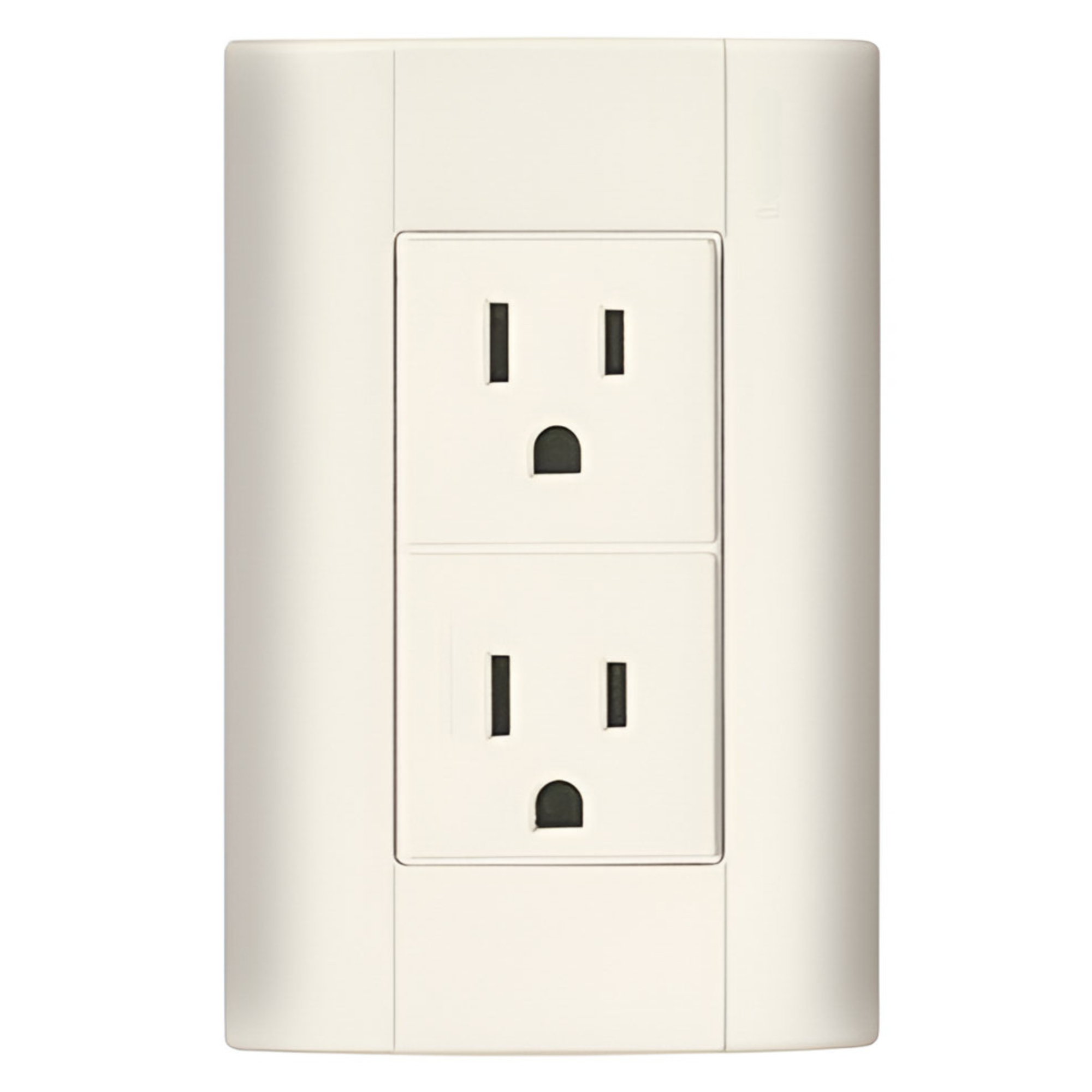 6325 MODUS - Placa con contacto duplex 2p+t marfil Modus Bticino