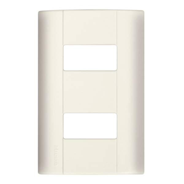 6337 MODUS - Placa 2 ventanas marfil Modus Bticino