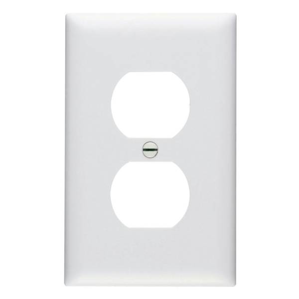 6556 PASS & SEYMOUR - Placa para contacto duplex blanco Bticino
