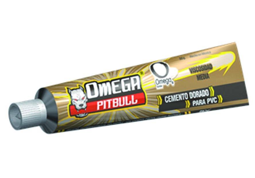 6583 OMEGA SOLDADURAS - Pegamento para PVC 050gr en tubo dorado Omega